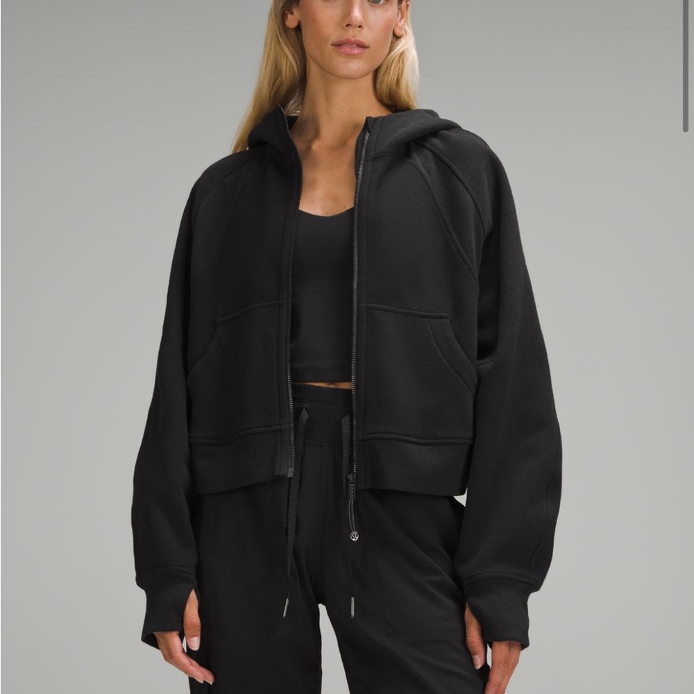 Lululemon Scuba Oversized Full Zip Hoodie M/L Black